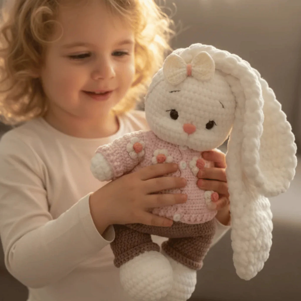 Bella Bunny Outfit Amigurumi Crochet Pattern PDF Toy & Clothes Tutorial