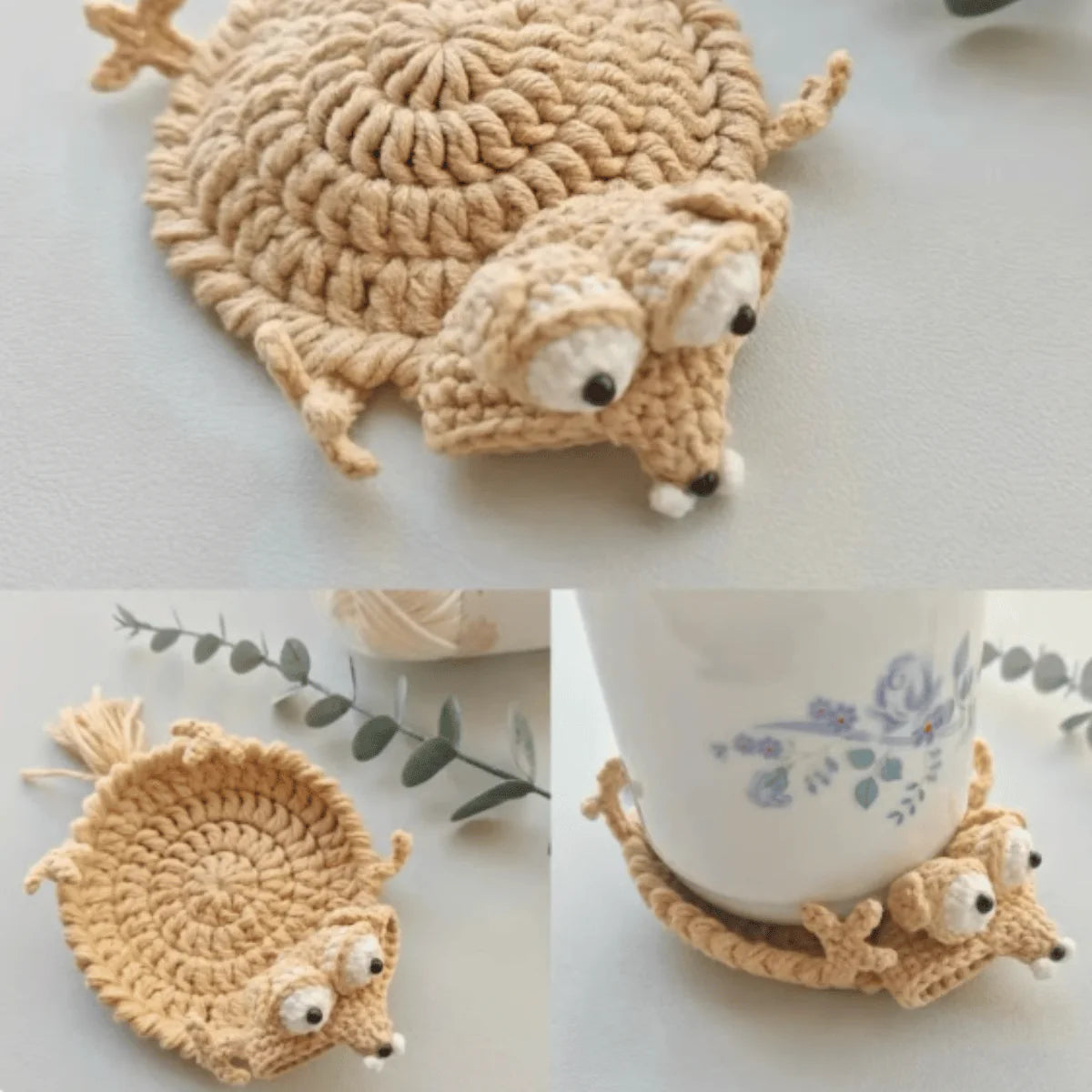 Crochet Coaster Pattern Bundle 🌸☕ | Cute Mug Rug Crochet Patterns | Handmade Home Decor | Beginner Friendly PDF Download