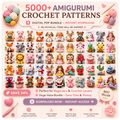 🧸 5000+ Amigurumi Crochet Patterns – Digital PDF Bundle