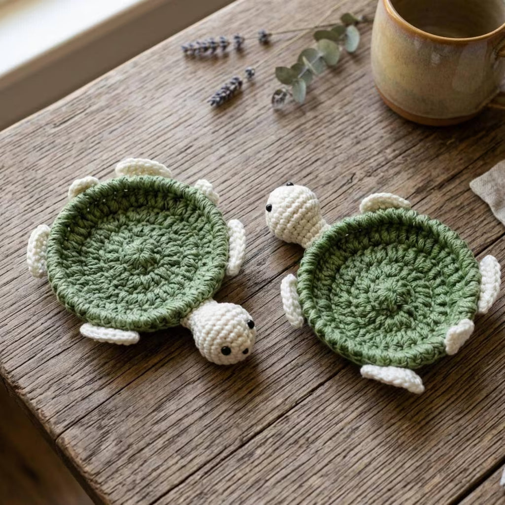 Crochet Coaster Pattern Bundle 🌸☕ | Cute Mug Rug Crochet Patterns | Handmade Home Decor | Beginner Friendly PDF Download