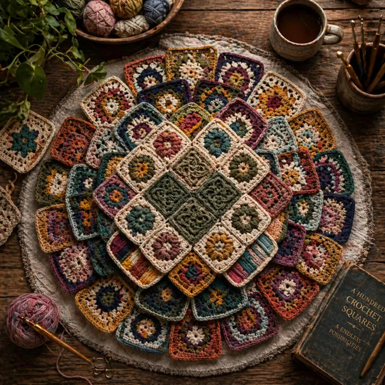 1000 Granny Square Crochet Patterns Mega Bundle – Ultimate PDF Crochet Collection